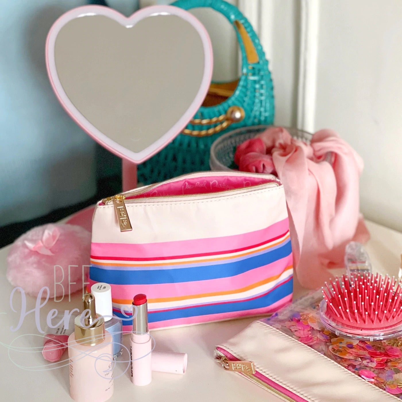 Spread Thin Travel Cosmetic Bag Set by Packed Party - BFF Here