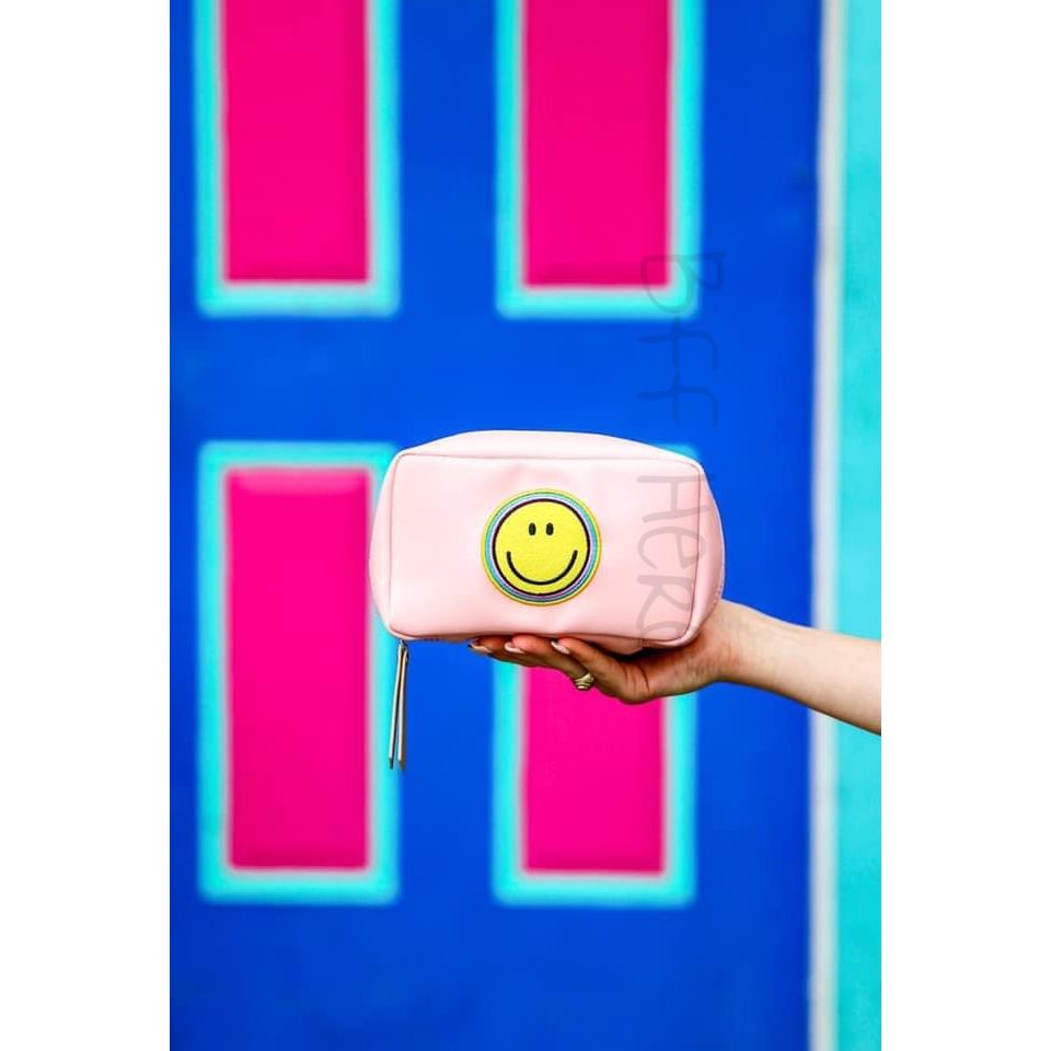 Tech/Cosmetic Zipper Bag - Smiley - BFF Here