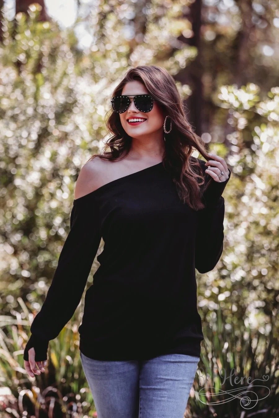 Never Basic Cold Shoulder Top - BFF Here