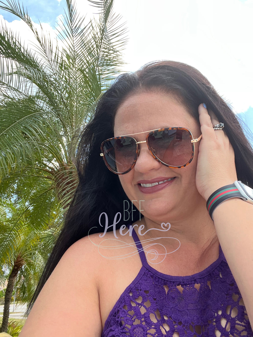 Give Me Sun Aviator Sunglasses - BFF Here