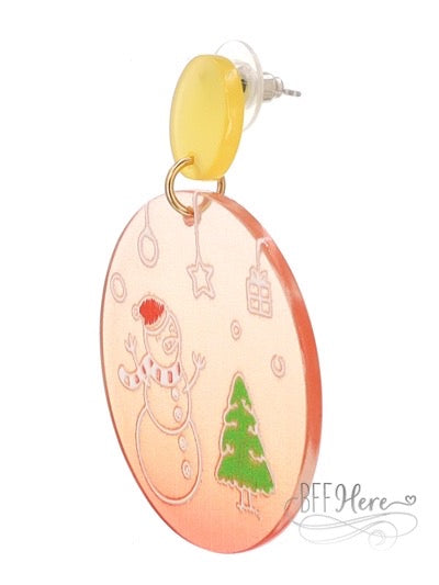 Snowman & Tree Earrings - BFF Here