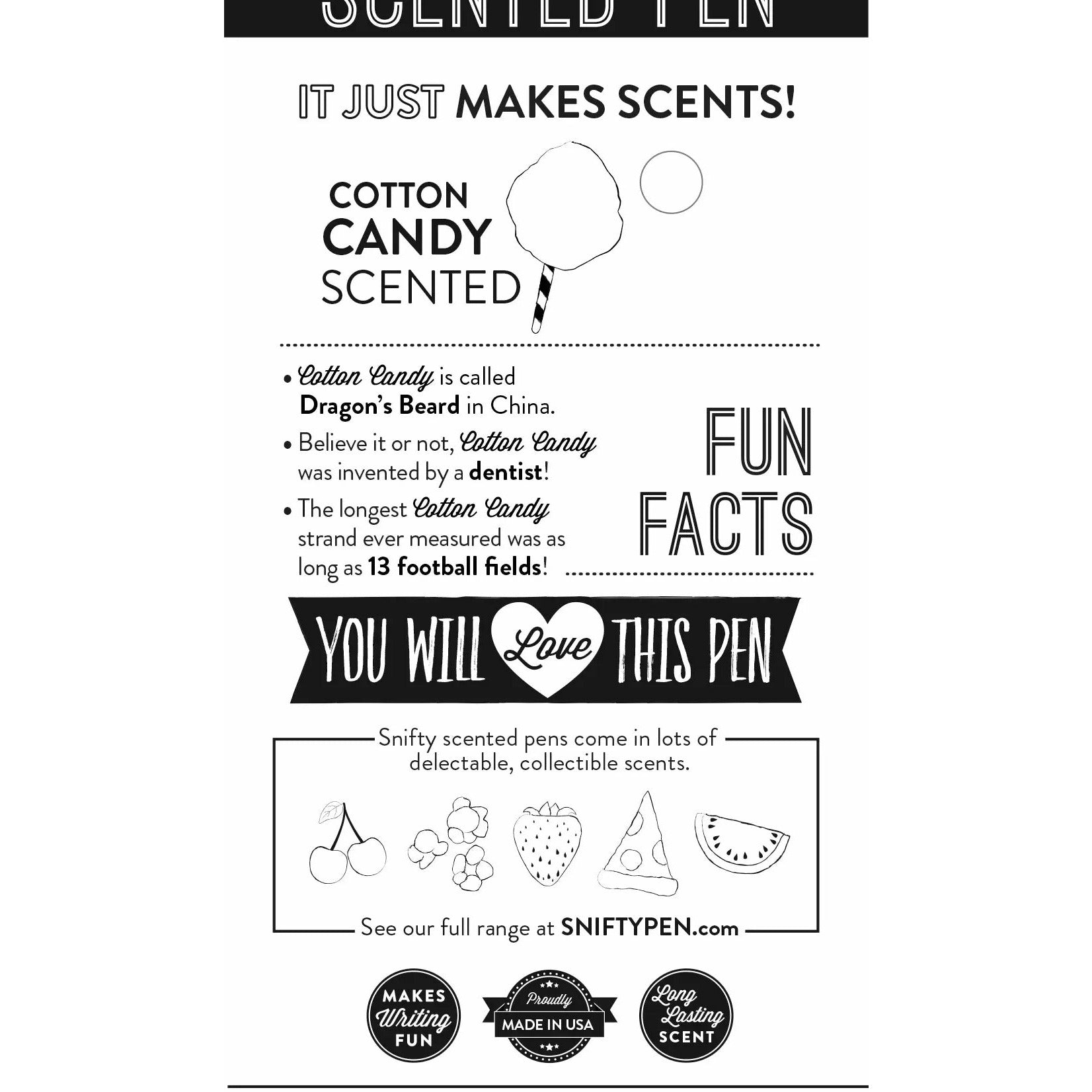 Cotton Candy Scented Pen by Snifty - BFF Here