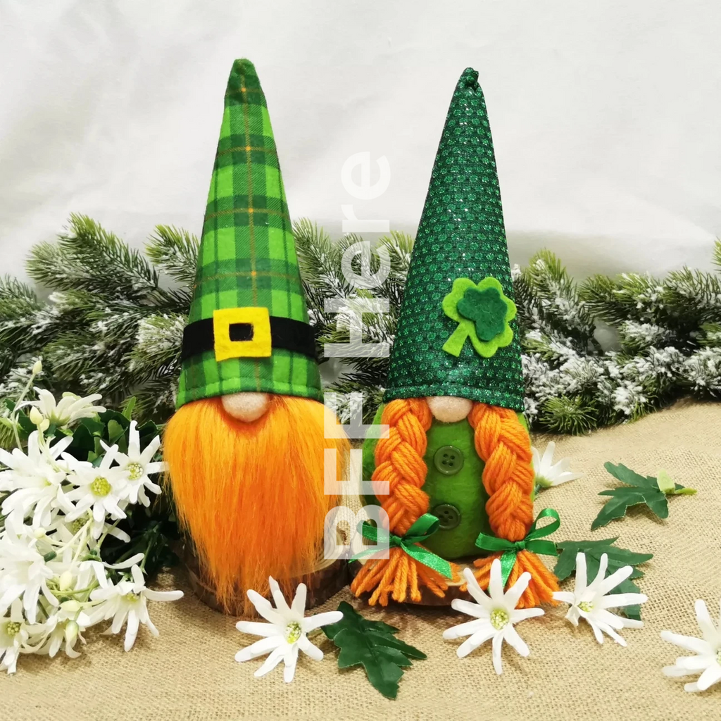 St Patrick's Day Gnomes -- Choice of Style - BFF Here