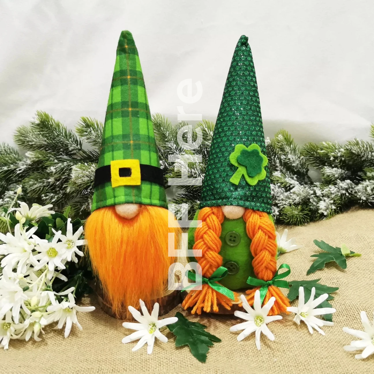 St Patrick's Day Gnomes -- Choice of Style - BFF Here