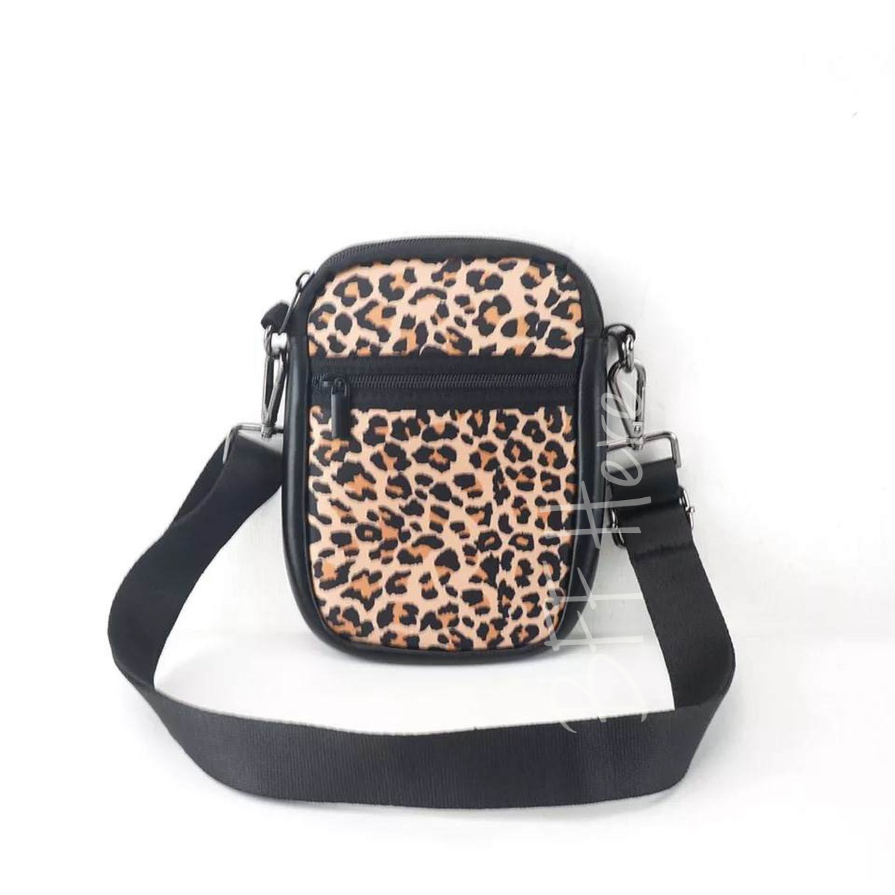 Neoprene Phone Bag -- Leopard - BFF Here