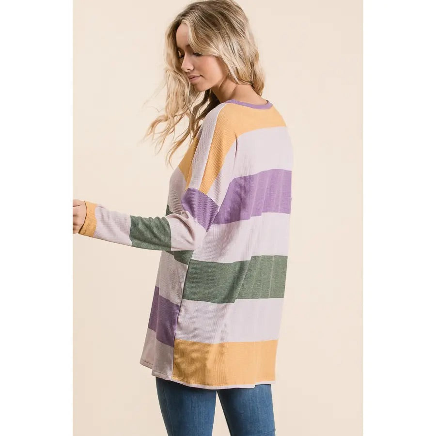 Bold Stripe Knit Top - BFF Here