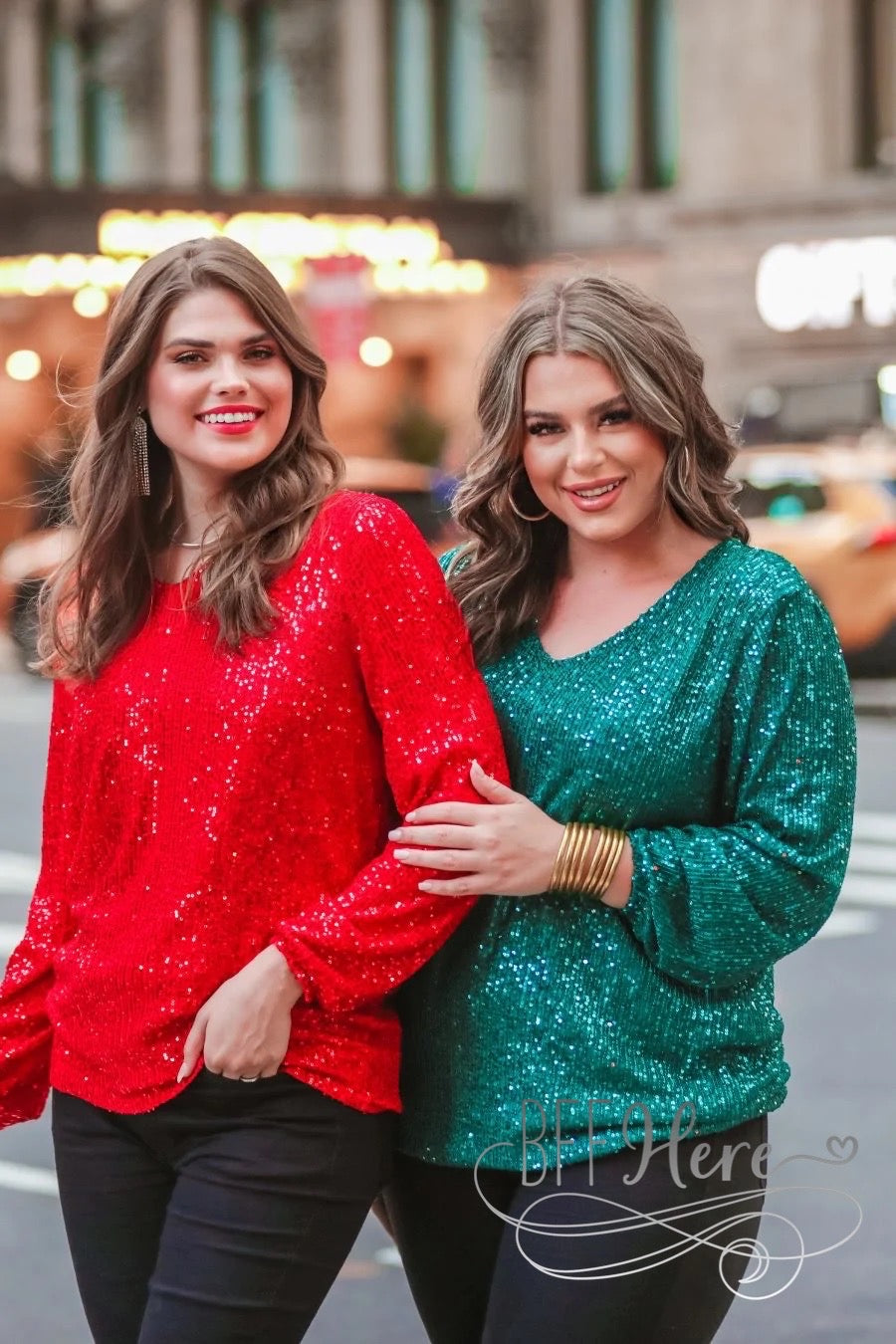 Star of the Show Sequin Top — Red - BFF Here