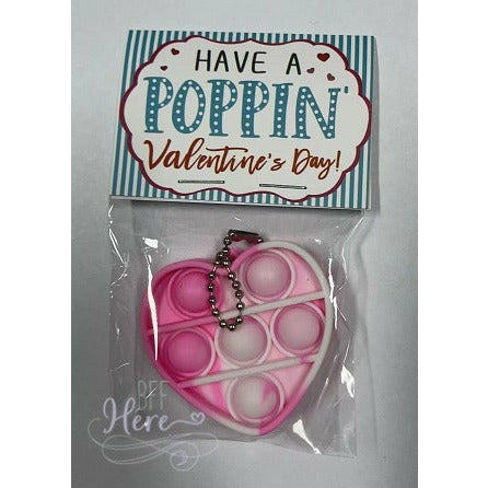 Pop It Fidget -- Valentine's Keychain - BFF Here