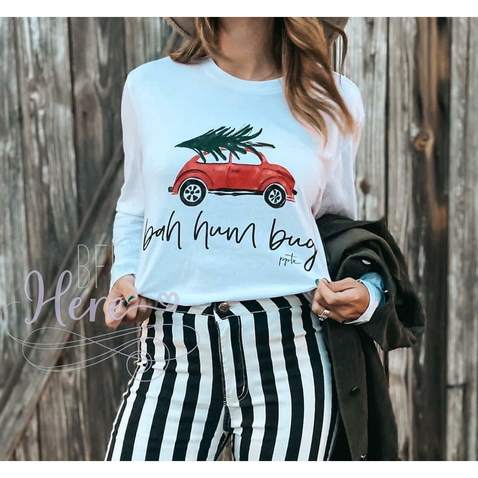 Bah Hum Bug Long Sleeve T-Shirt - BFF Here