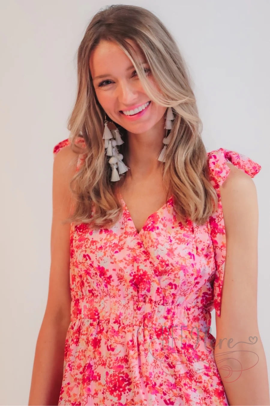 Sage Floral Ruffle Maxi Dress - BFF Here