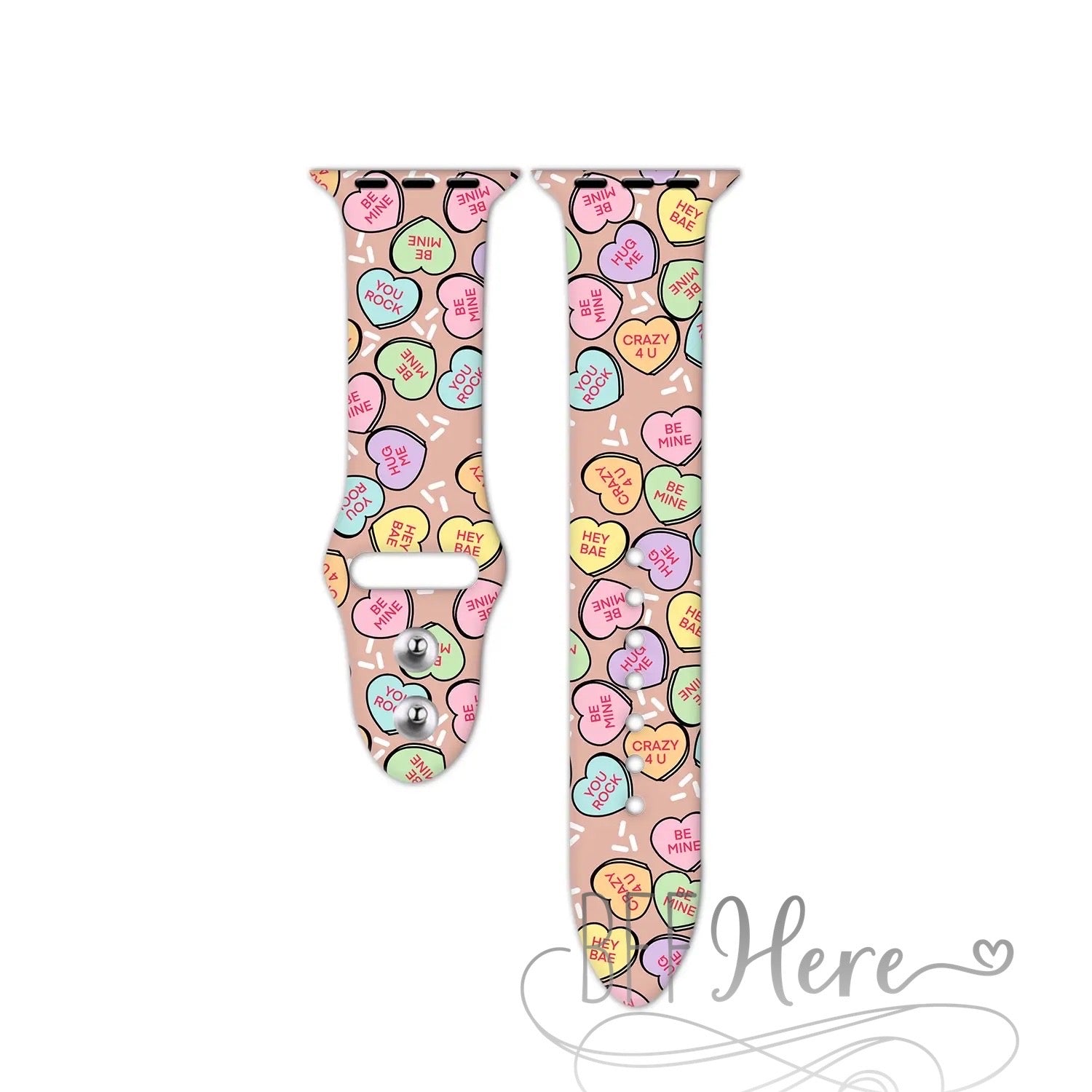 Apple Watch Bands -- Candy Hearts - BFF Here