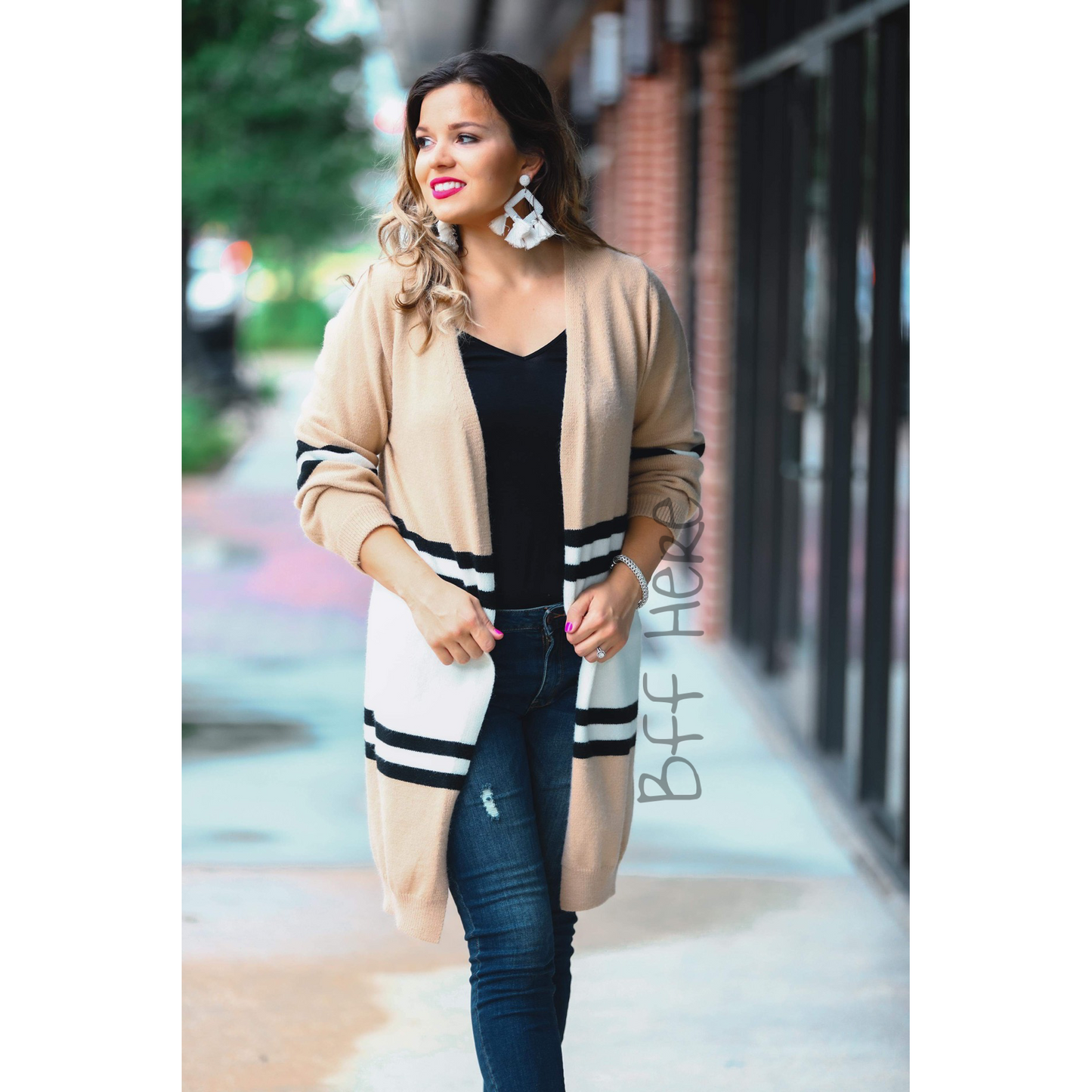 Take Flight Color Block Cardigan - BFF Here