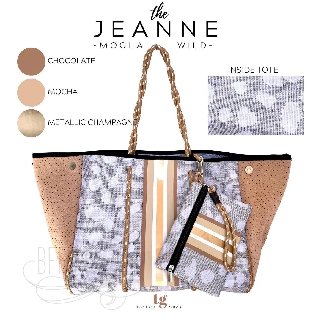 Neoprene Tote -- Jeanne - BFF Here