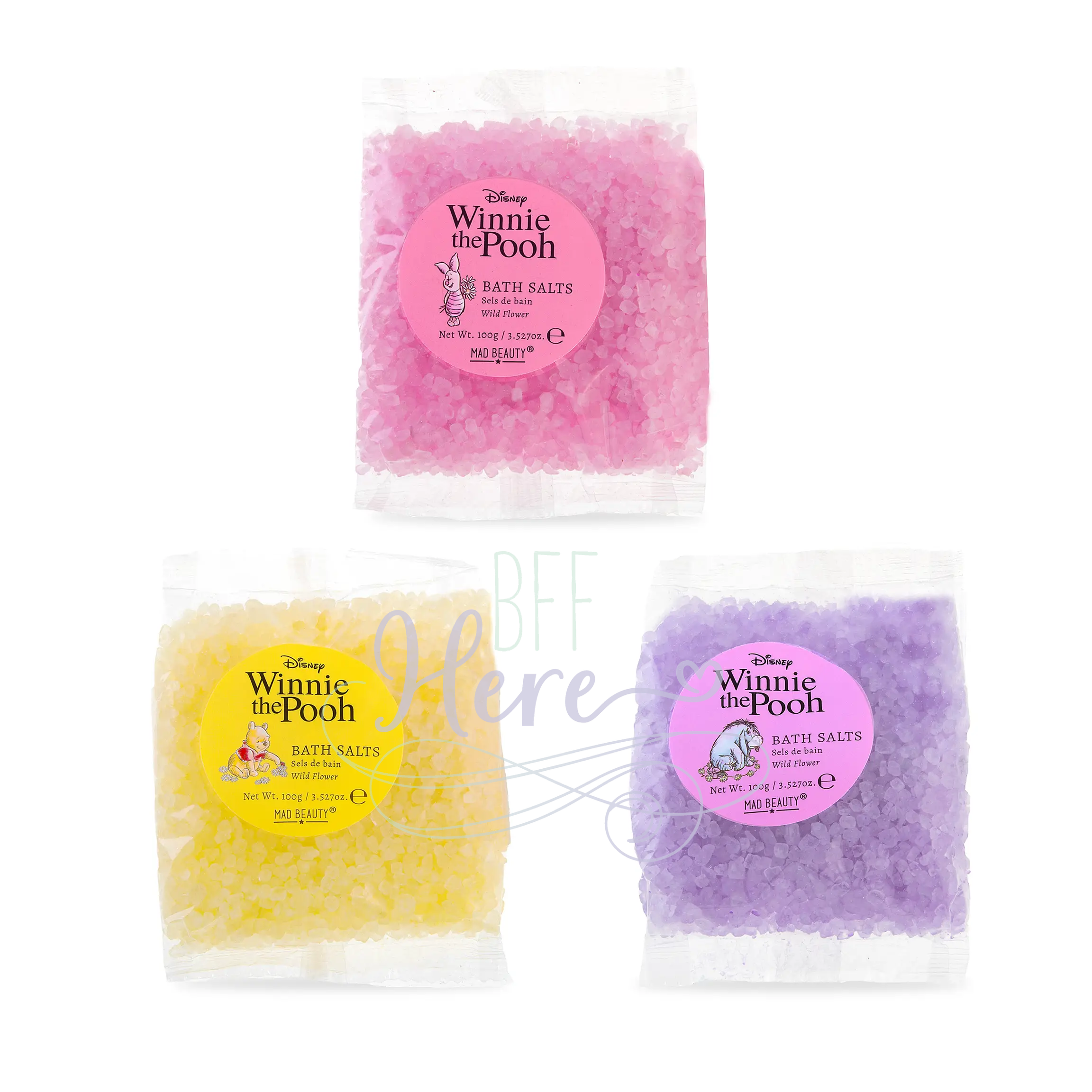 Winnie The Pooh Bath Salt Trio - BFF Here
