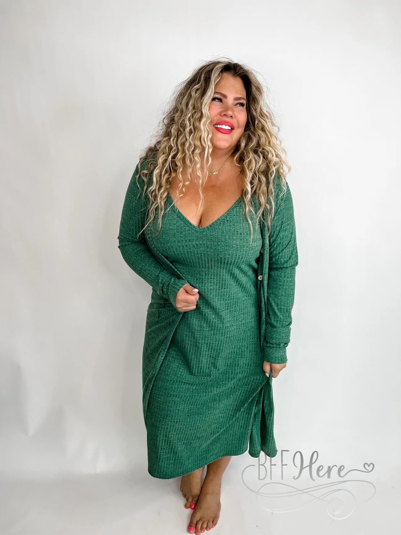 PREORDER-Take It Easy Lounge Dress - BFF Here