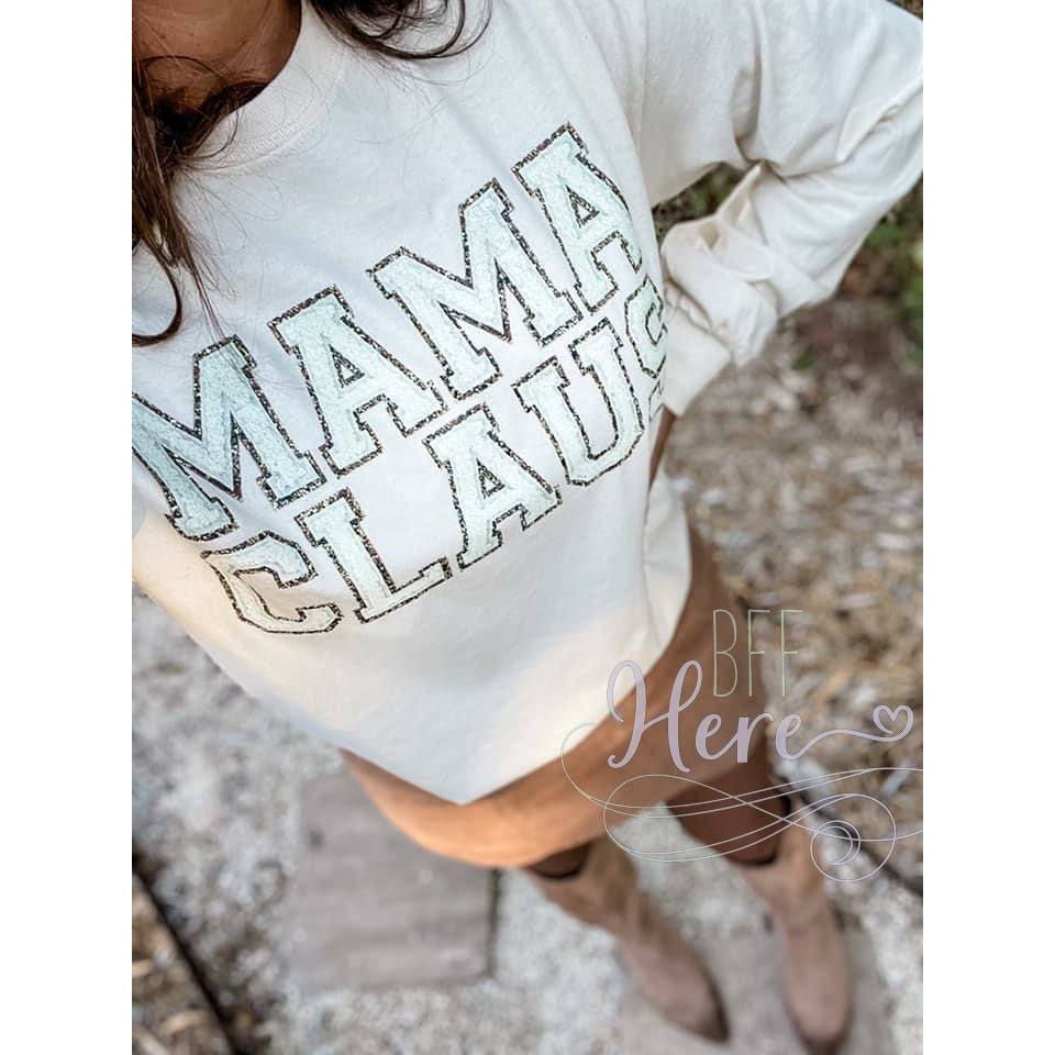 Mama Claus Long-Sleeve Shirt - BFF Here