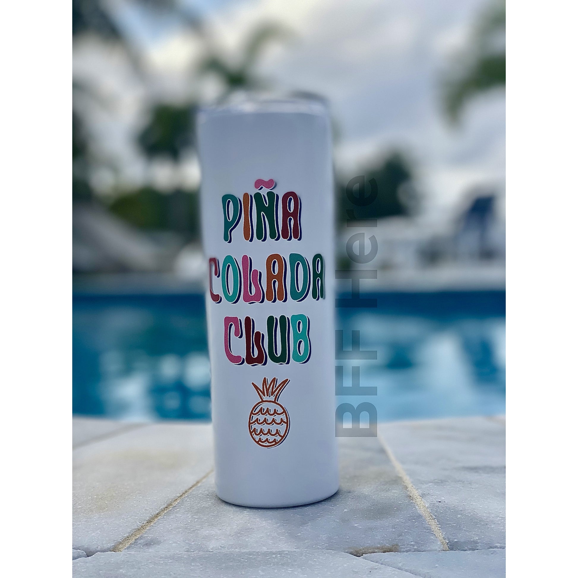 Pina Colada Club Tall Travel Cup - BFF Here