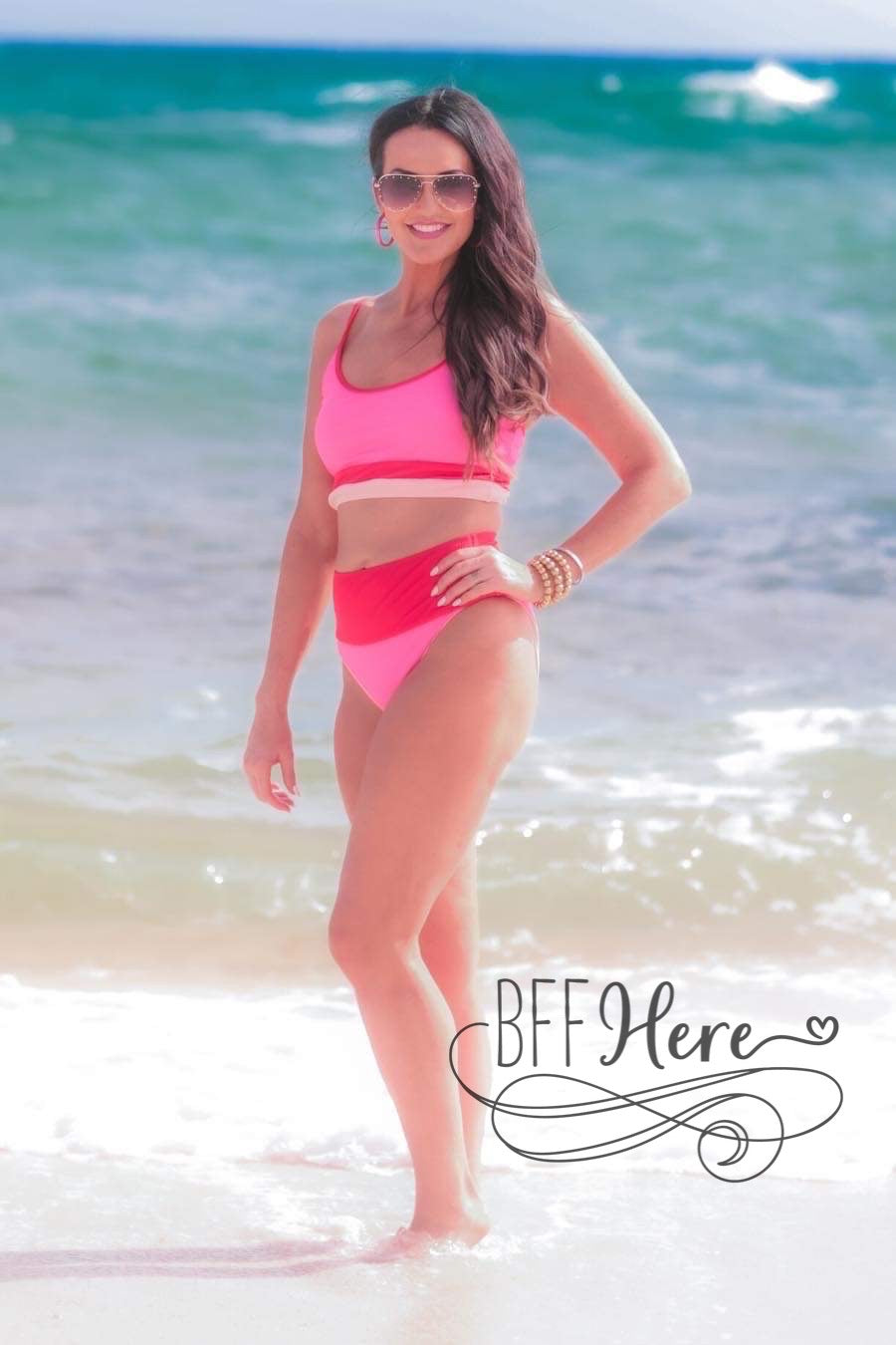 PREORDER—Summer Hotspot Color Block Swimsuit - BFF Here