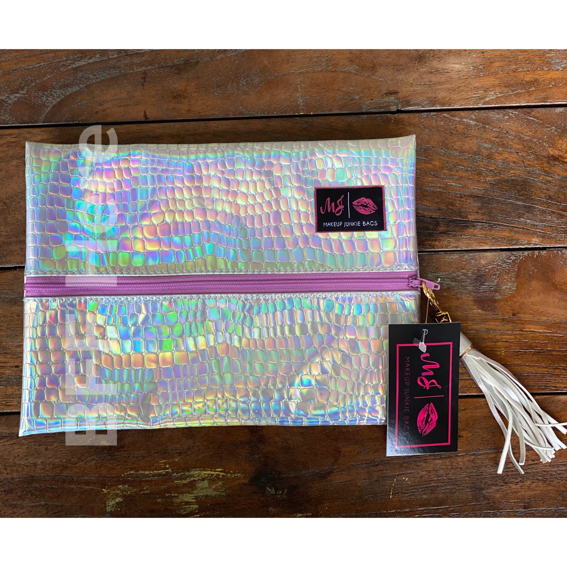 Holographic Gator by Makeup Junkie Bags - BFF Here