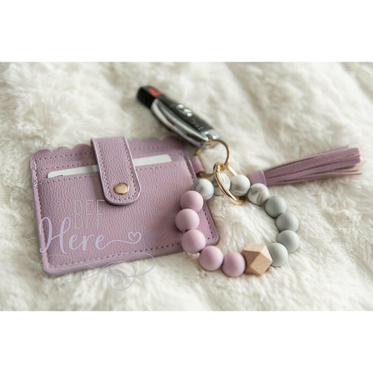 Dara Wristlet Keychain -- Lavender - BFF Here