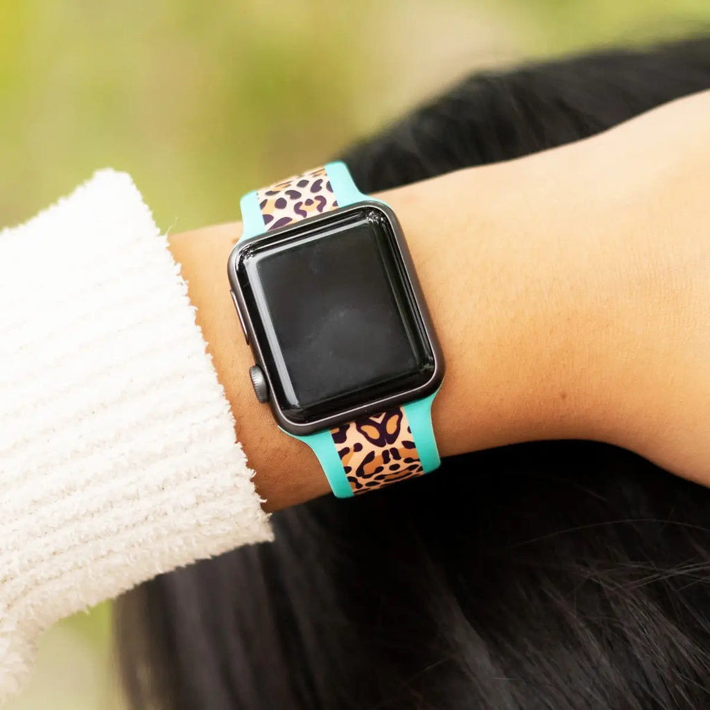 Viv Apple Watch Bands — Mint Leopard - BFF Here
