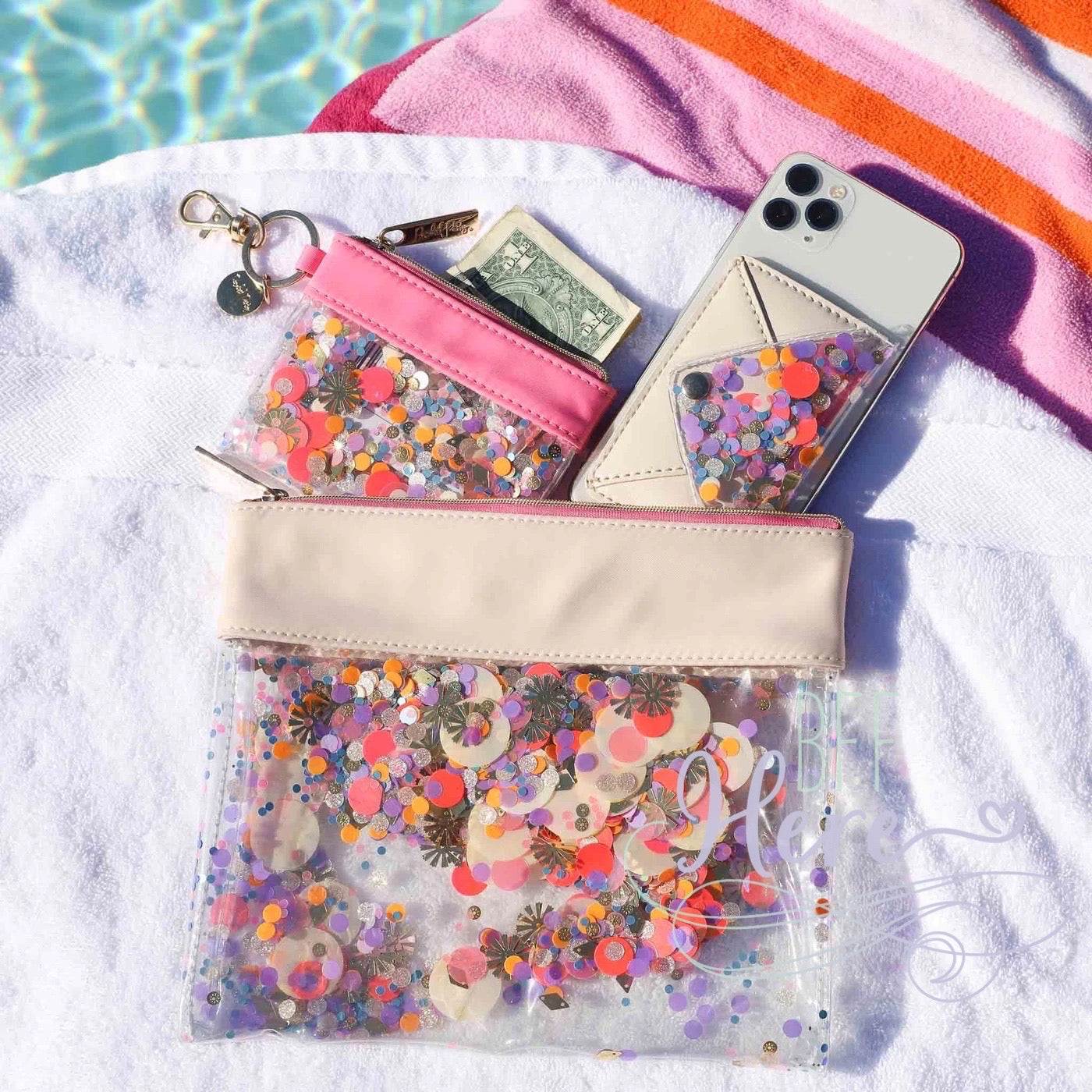 Everyday Jam Confetti Keychain Wallet by Packed Party - BFF Here