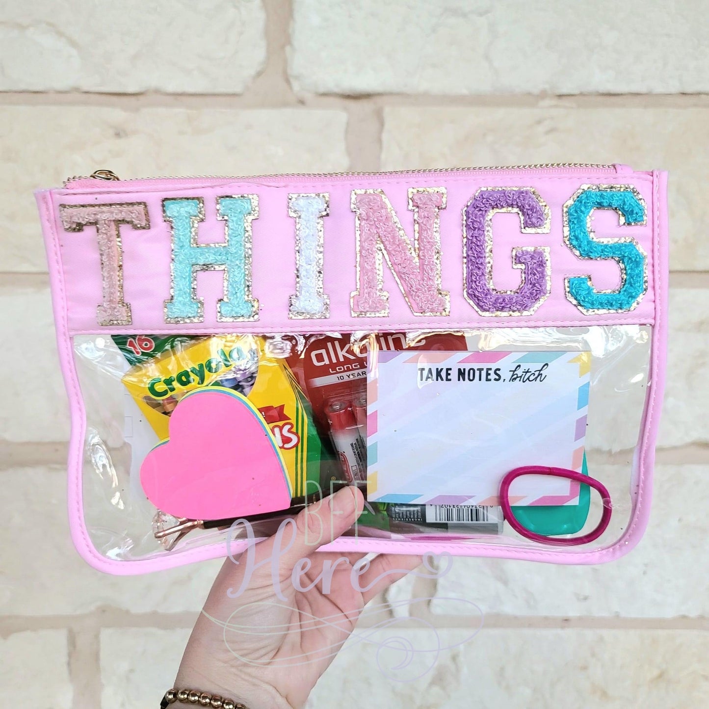 Nylon Clear Bag: Things - BFF Here