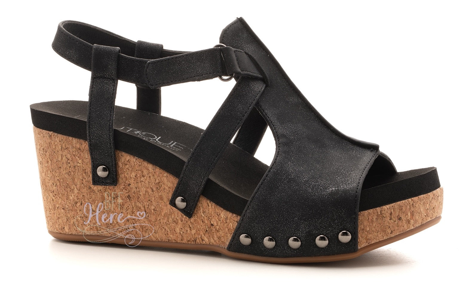 Seltzer - Black Metallic by Boutique by Corkys - BFF Here
