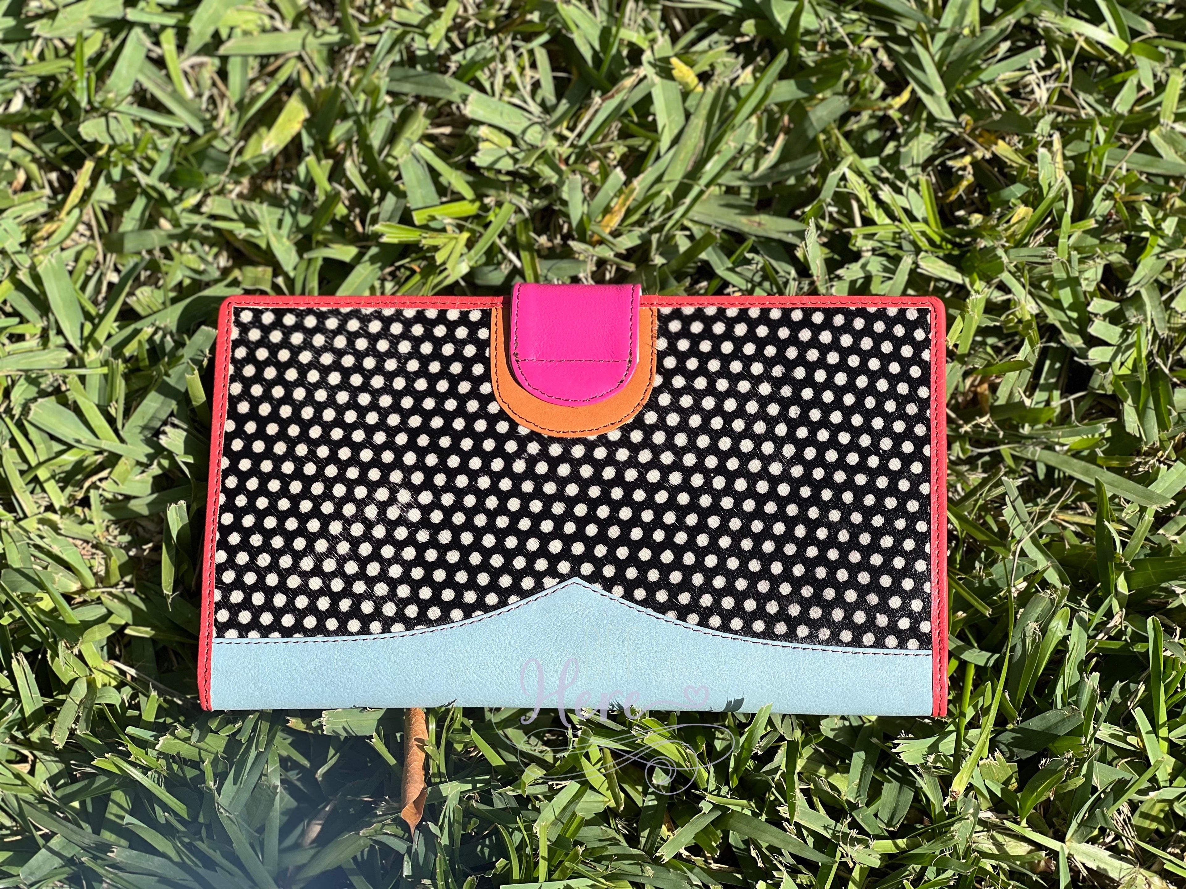 Nash Leather and Hair on Hide Wallet - Choice of Color - BFF Here