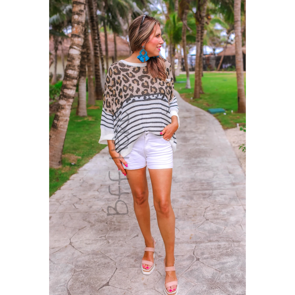 Portland Leopard Lightweight Sweater - BFF Here