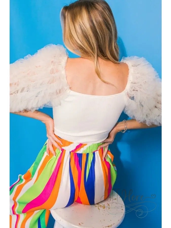 Sandy Ruffle Sleeve Bodysuit - BFF Here