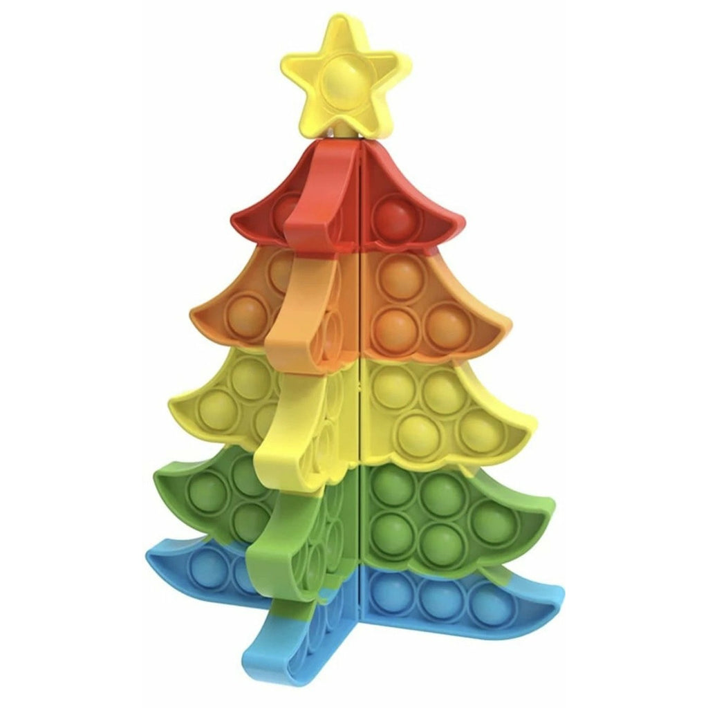 Pop-It Fidget 3-D Christmas Tree -- Choice of Color - BFF Here