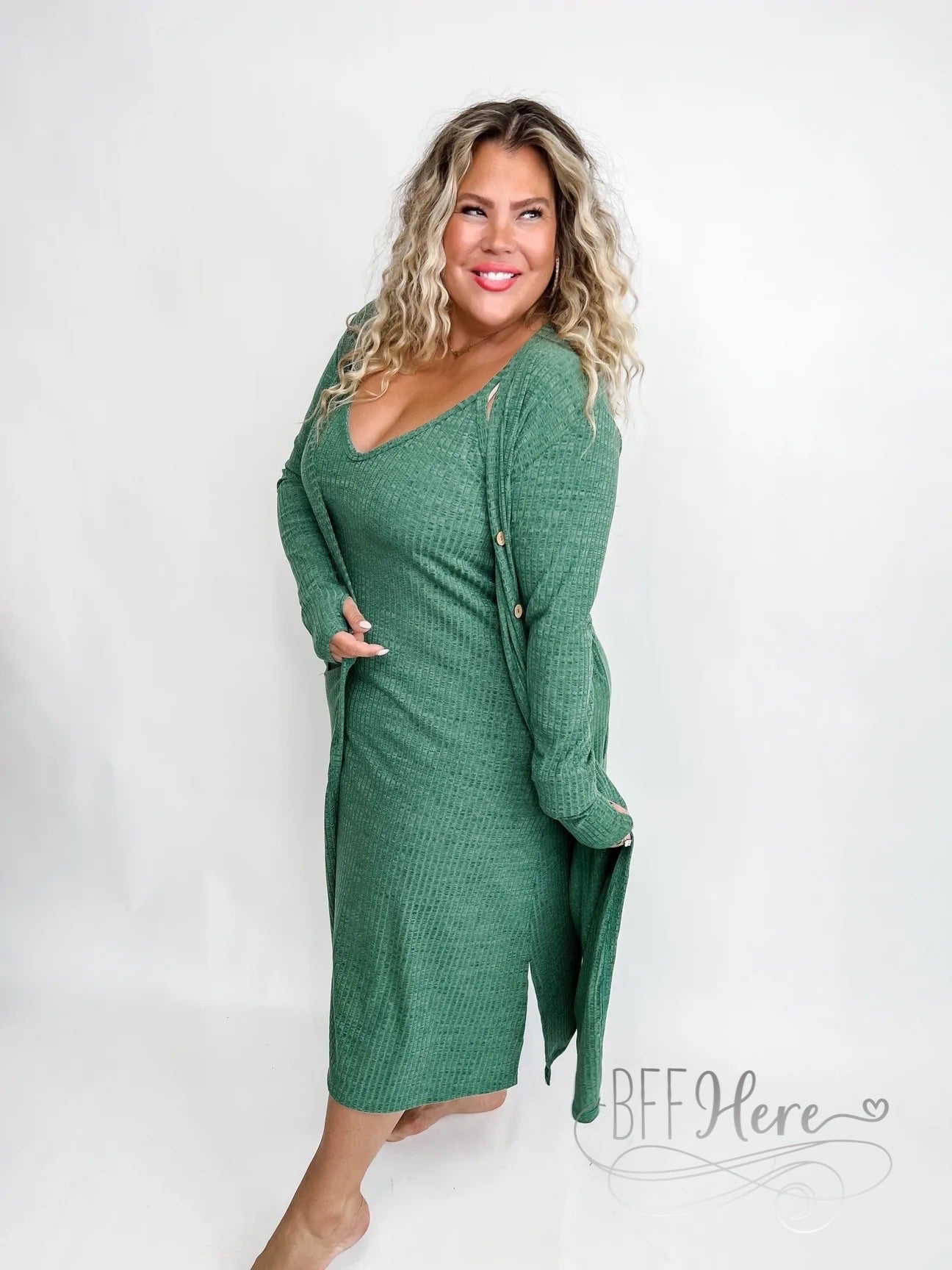 PREORDER-Take It Easy Lounge Dress - BFF Here