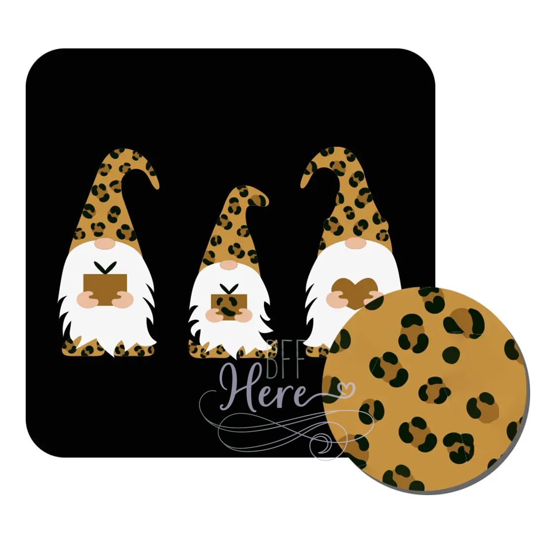 Leopard Gnome Desk Set - BFF Here