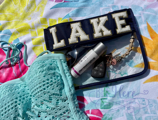 Nylon Clear Bag: Lake - BFF Here