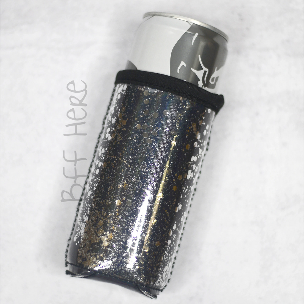 Glitter Slim Can Cooler - BFF Here