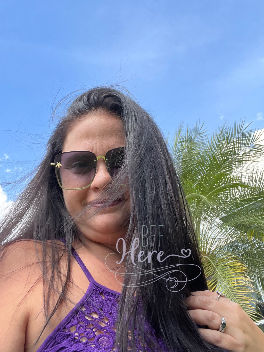 Honey Bee Square Framed Sunglasses -- Choice of Color - BFF Here