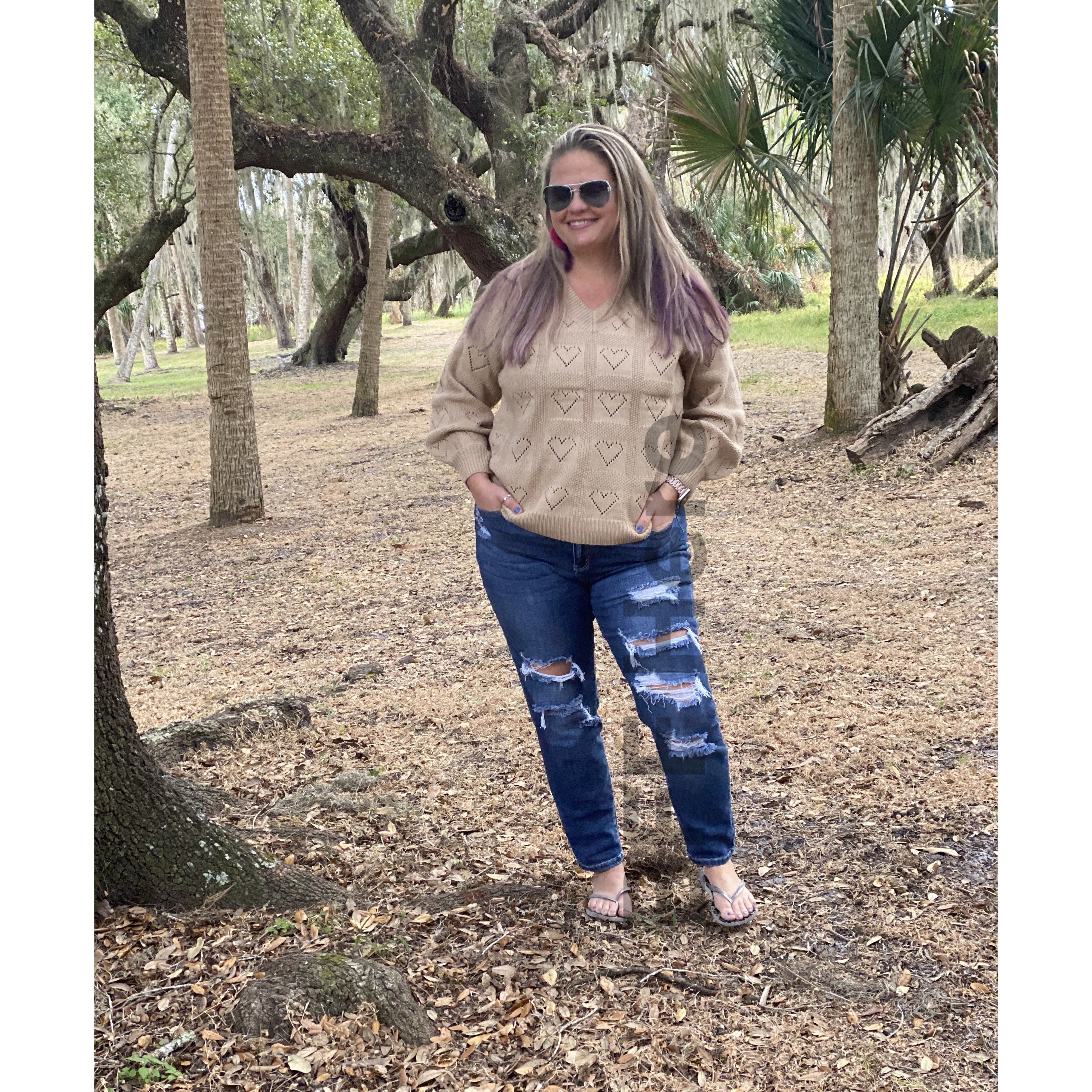 Be Mine Cut Out Heart Sweater - BFF Here
