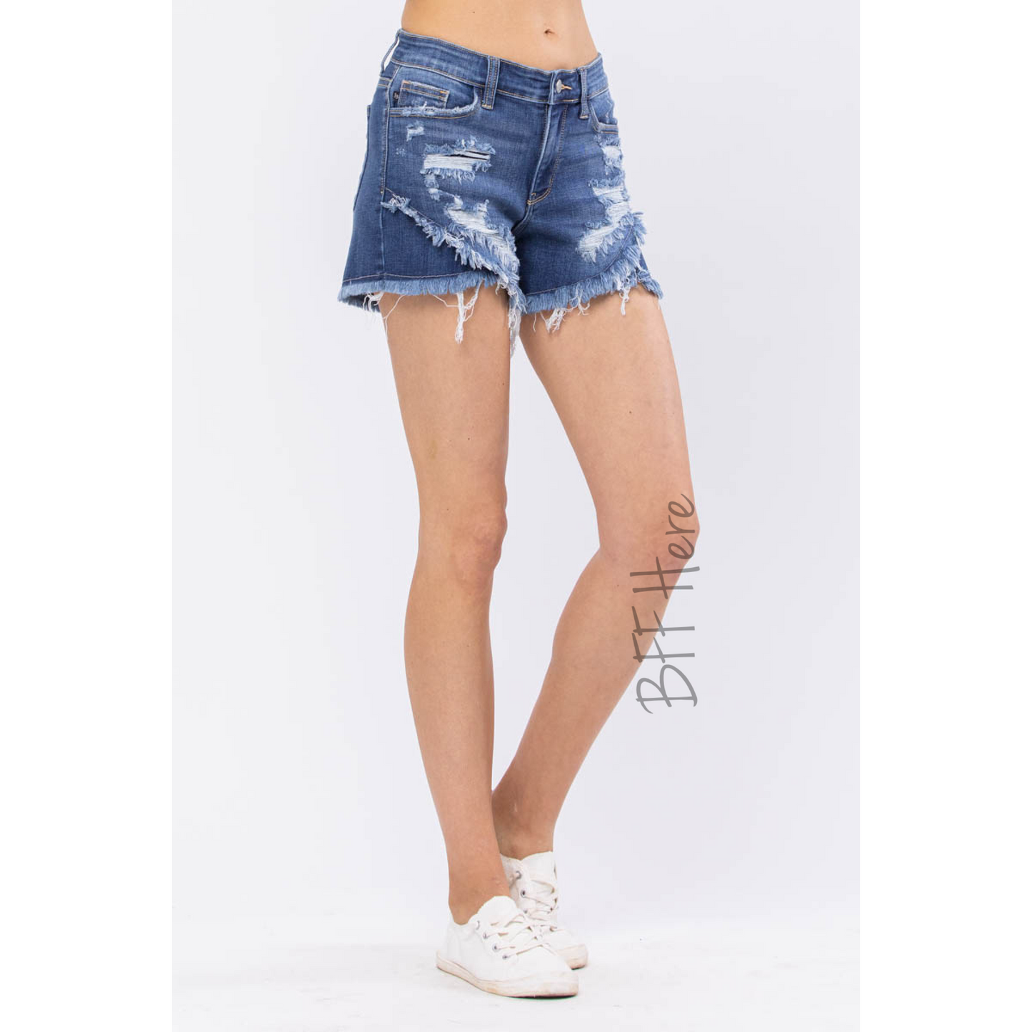 Tulip Hem Shorts by Judy Blue - BFF Here