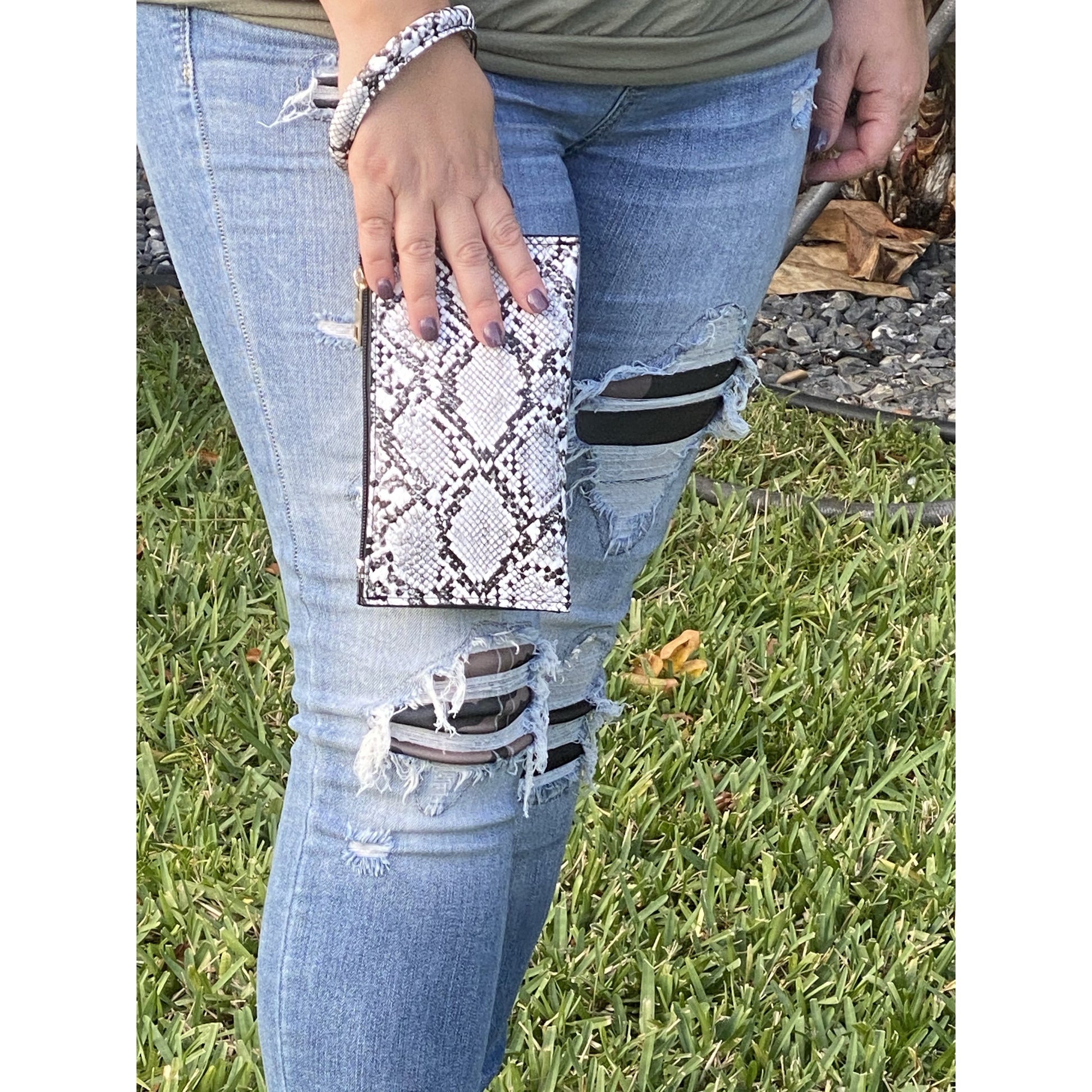 Animal Print Zipper Bag -- Choice of Color - BFF Here