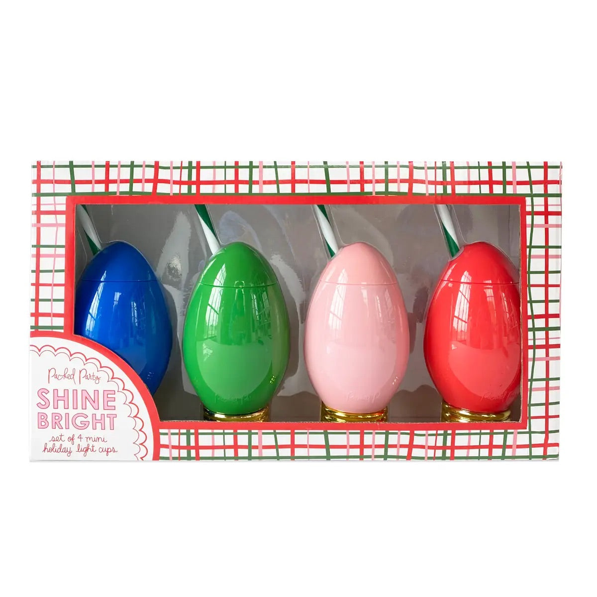 Minglin' Mini Holiday Light Cup Set by Packed Party - BFF Here