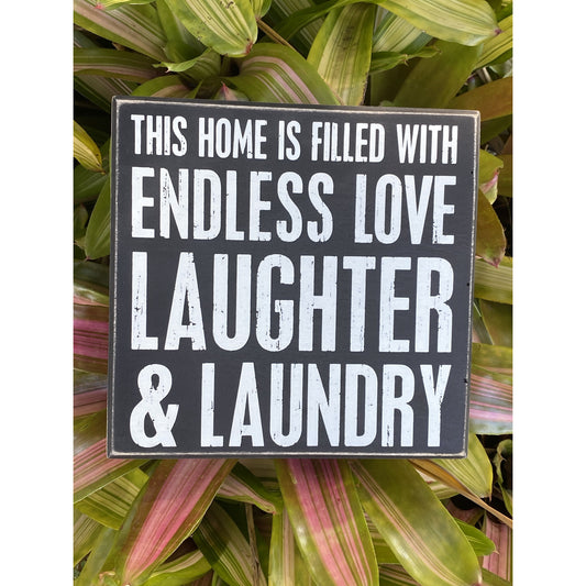 "This Home Is Filled With Endless Love"  Box Sign by PBK - BFF Here