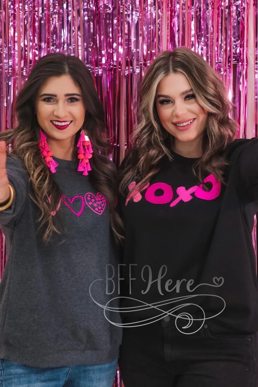 PREORDER-XOXO Patch Sweatshirt - BFF Here