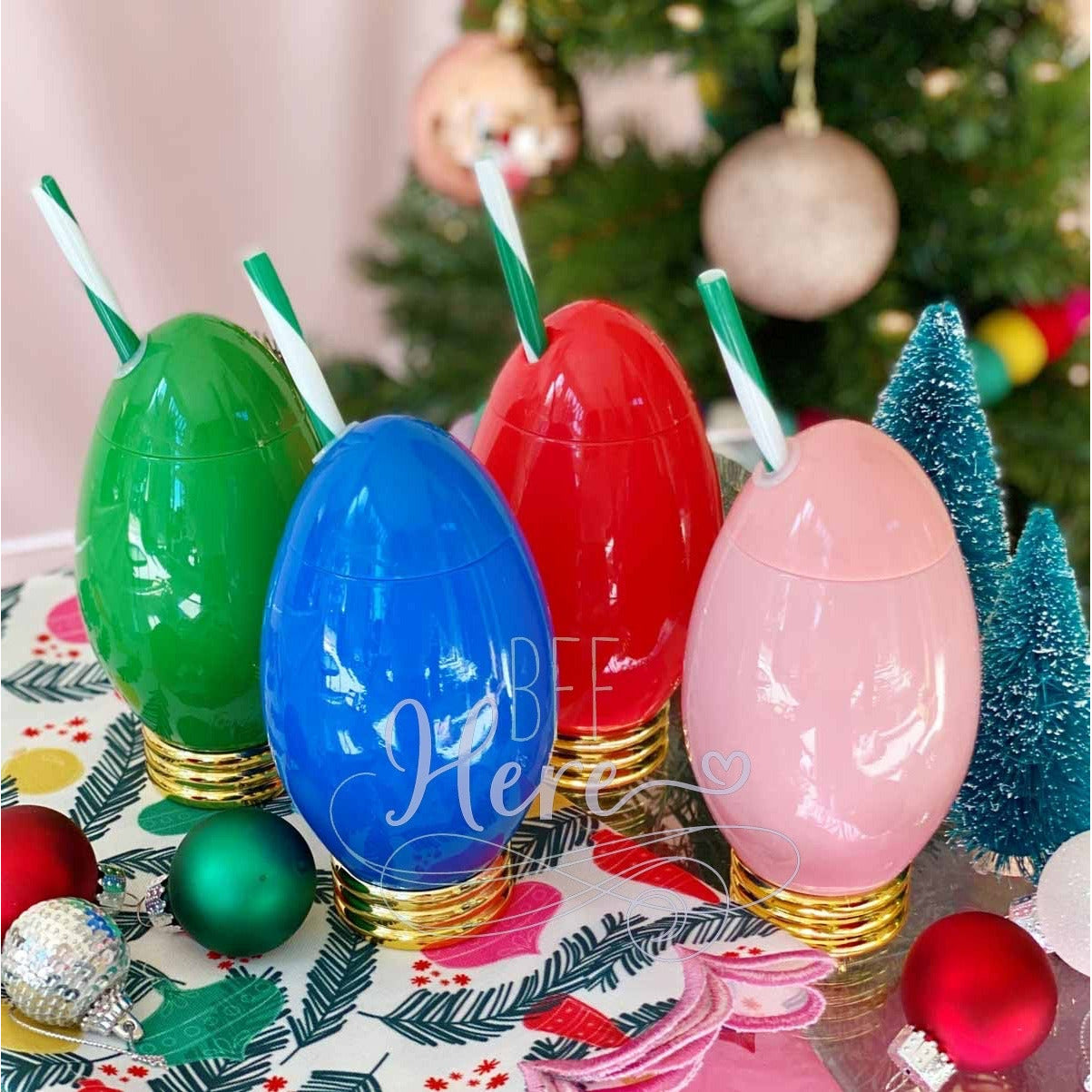 Minglin' Mini Holiday Light Cup Set by Packed Party - BFF Here