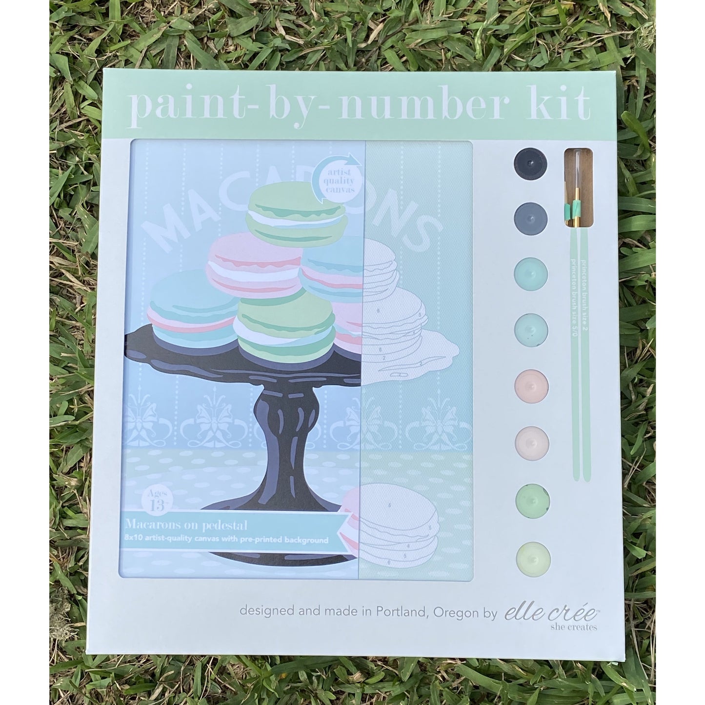 Macarons on Pedestal Paint-by-Number Kit - BFF Here