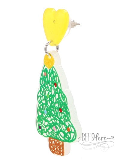 Tree & Heart Earrings - BFF Here