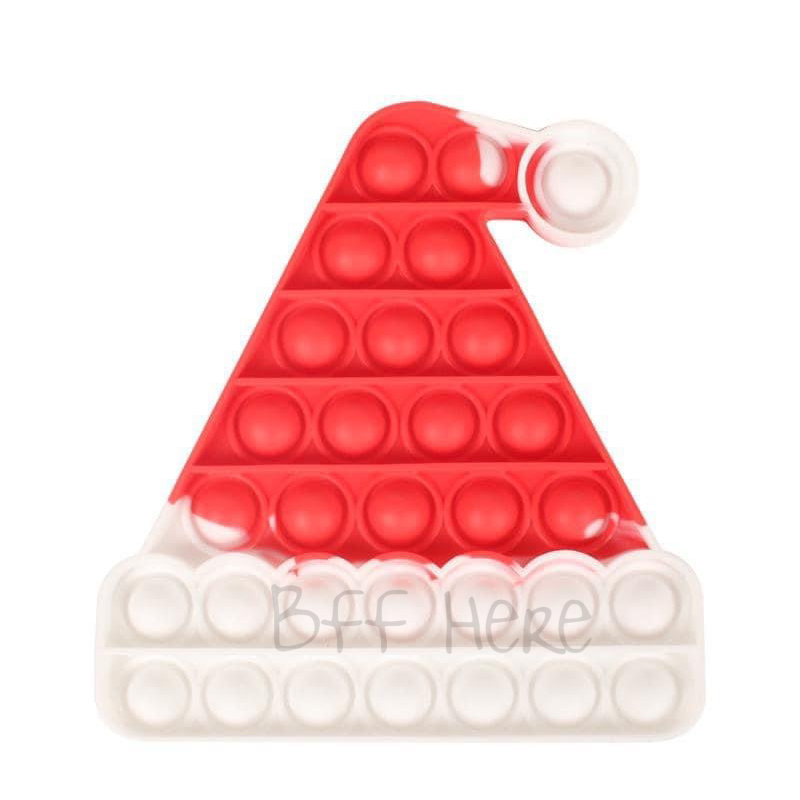 Santa Hat Pop-It Fidget - BFF Here