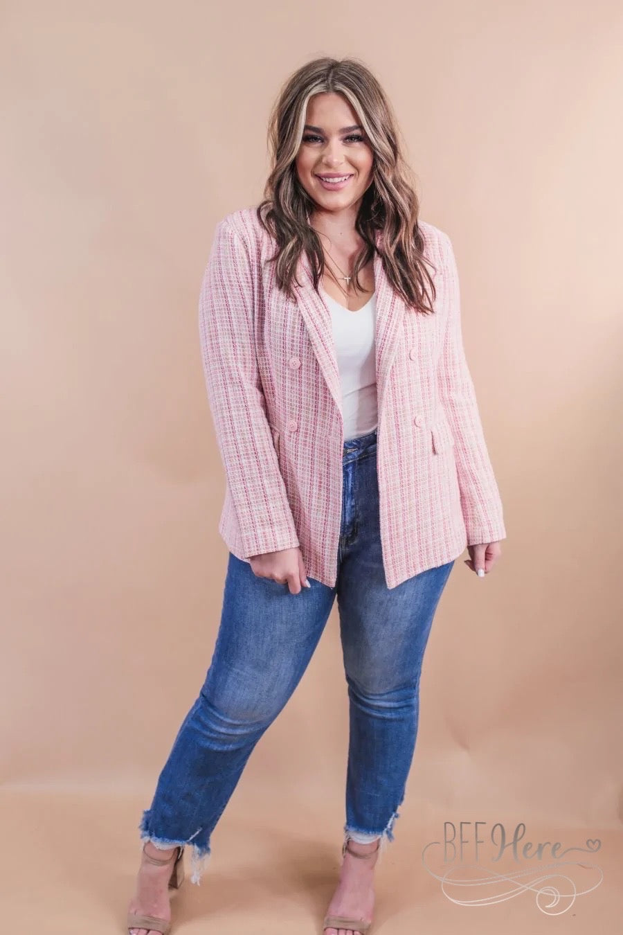Fashionable Affairs Tweed Blazer - BFF Here