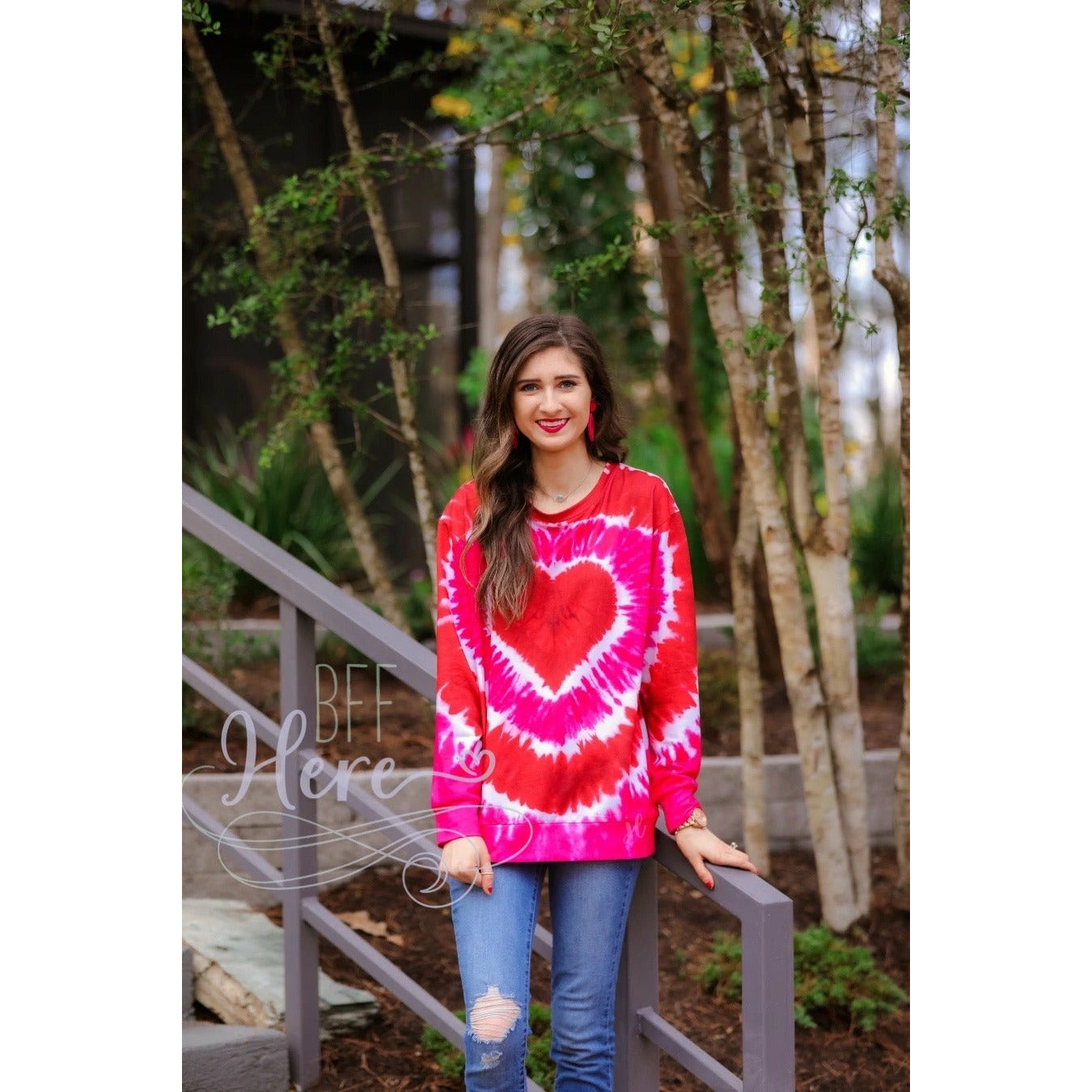 Tie Dye Heart Top - BFF Here