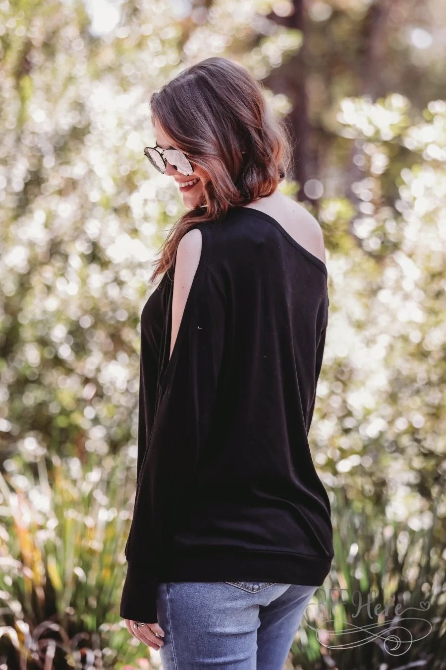 Never Basic Cold Shoulder Top - BFF Here